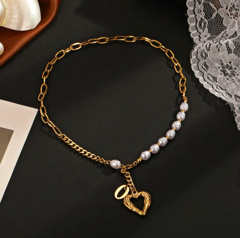Golden Stone Heart