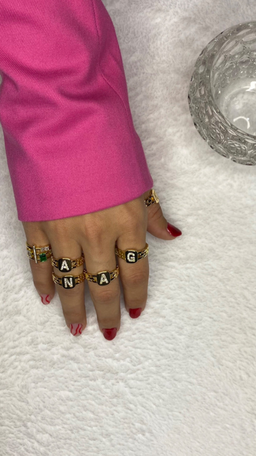 Initials Ring