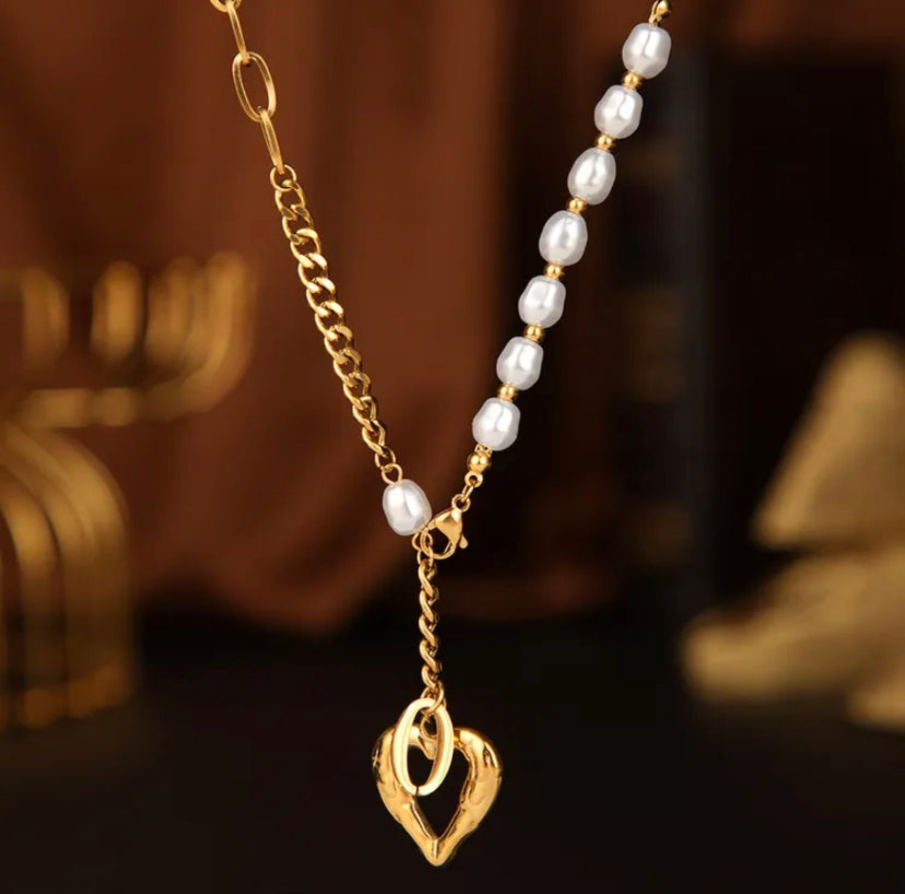 Golden Stone Heart