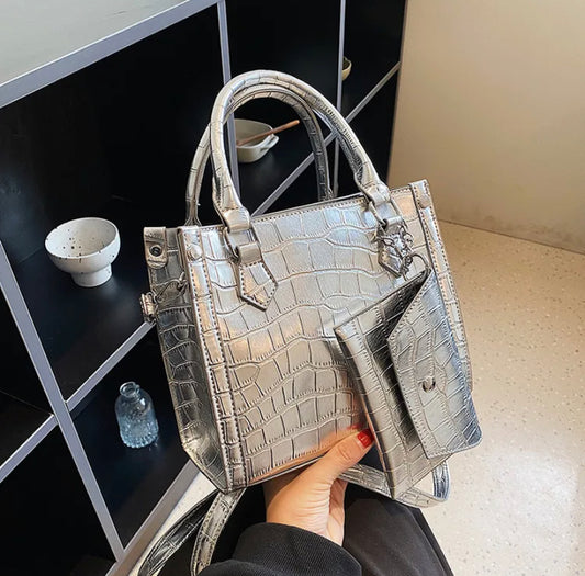 Incredible Metallic leather Bag