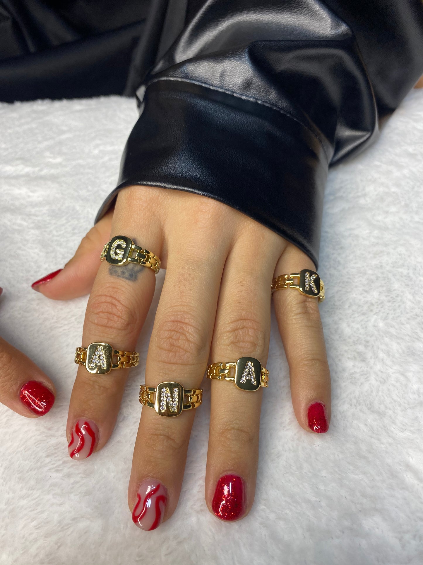 Initials Ring